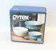 New Nos Pyrex Colonial Mist 3 Piece Mixing Nesting Bowl Set 300-95 401 402 403