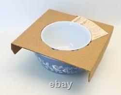 New NOS Pyrex Colonial Mist 3 Piece Mixing Nesting Bowl Set 300-95 401 402 403