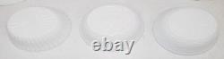Nice! Vtg 5- WESTMORELAND Hens COVERED Milk Glass DISHES & LIDS LOT Split Tail