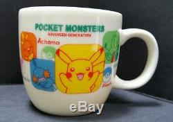 Nintendo Pokemon Pocket Monsters Advanced Generation Milk Glass Coffee Mug Cup