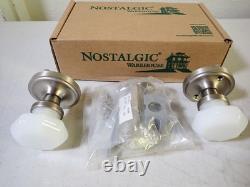 Nostalgic Warehouse 747981 Classic Rosette Waldorf White Milk Glass Knob 2.375