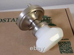 Nostalgic Warehouse 747981 Classic Rosette Waldorf White Milk Glass Knob 2.375