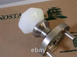 Nostalgic Warehouse 747981 Classic Rosette Waldorf White Milk Glass Knob 2.375