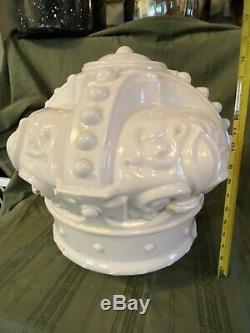 Old Standard Crown Gasoline/Oil Milk Glass Pump Globe 17X17 Inches 6 In Base