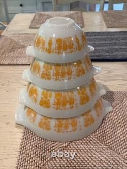 Orange Butterprint Pyrex Bowls-Hard to find