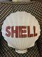 Original Shell Oil Milk Glass Clam Shell Gas Pump Top Globe