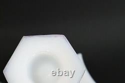 PAIR of Dolphin Koi Fish Candle Stick Holders 6.75 Pairpoint White Milk Glass