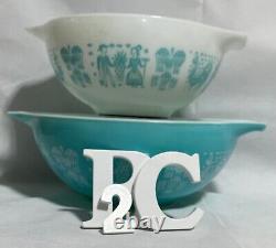 PYREX Amish Butterprint, 2-Piece Cinderella Mixing Bowls 444 & 443