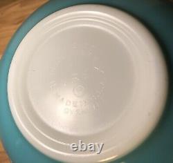 PYREX Butterprint Bowl Number 442 Amish # 1 Nice! Vintage Turquoise