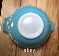 PYREX Butterprint Bowl Number 442 Amish # 1 Nice! Vintage Turquoise