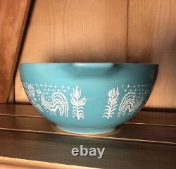 PYREX Butterprint Bowl Number 442 Amish # 1 Nice! Vintage Turquoise