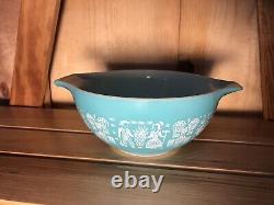 PYREX Butterprint Bowl Number 442 Amish # 1 Nice! Vintage Turquoise