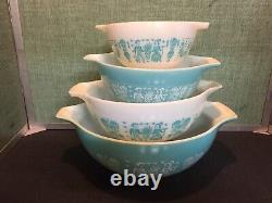 PYREX Butterprint Cinderella Nesting Mixing Bowls Amish 8 Piece