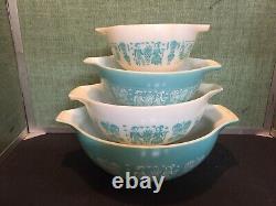 PYREX Butterprint Cinderella Nesting Mixing Bowls Amish 8 Piece