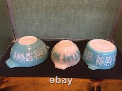 PYREX Butterprint Cinderella Nesting Mixing Bowls Amish 8 Piece