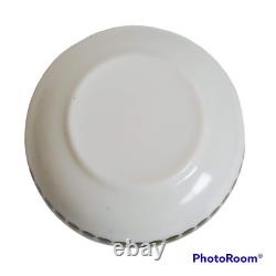 PYREX Green Dots Dotty 404 White Milk Glass Large Mixing Bowl 4 QT Vtg 60s 70s