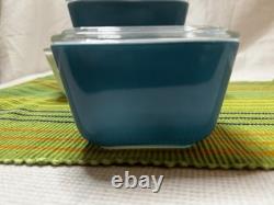 PYREX HORIZON BLUE Refrigerator, Lid 8 pieces complete Set #501, 502, 503 (B)
