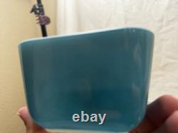 PYREX HORIZON BLUE Refrigerator, Lid 8 pieces complete Set #501, 502, 503 (B)