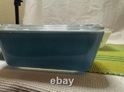 PYREX HORIZON BLUE Refrigerator, Lid 8 pieces complete Set #501, 502, 503 (B)