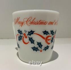 PYREX Merry Christmas and happy new year holly leaf green Mug Red 1410 cup