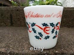 PYREX Merry Christmas and happy new year holly leaf green Mug Red 1410 cup