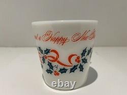 PYREX Merry Christmas and happy new year holly leaf green Mug Red 1410 cup