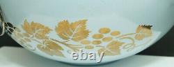 PYREX Vintage GOLDEN GRAPES Chip Dip Set Including Bracket EXCELLENT CONDITION