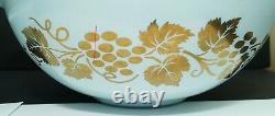 PYREX Vintage GOLDEN GRAPES Chip Dip Set Including Bracket EXCELLENT CONDITION