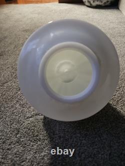 Pair White MILK Glass Acorn Hanging Lamp Shades