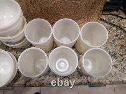 Pioneer Woman Milk Glass Tumblers And Sundae Bowls 6 Each (Local Pickup Only)