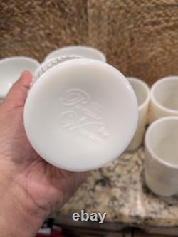 Pioneer Woman Milk Glass Tumblers And Sundae Bowls 6 Each (Local Pickup Only)