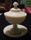 Portieux Milk Glass Chimeres Chimera Covered Compote Comptier With Liner