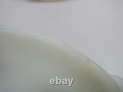 Portieux Vallerysthal Swimming Duck on Nest Covered Dish Milk Glass Vintage