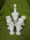 Portieux Vallerysthal White Opaline Milk Glass Decanter & Glassware Set (8 Pc)