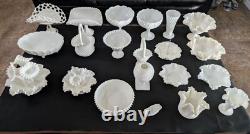 Price Reduced! 21-Piece Milk Glass Collection