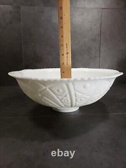 Punch Bowl Set 20 Pieces Thatcher McKee Concord Milk Glass 1950s