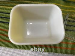 Pyrex 1960s Autumn Floral Verde Refrigerator complete set of 8 Pieces 501-503 B