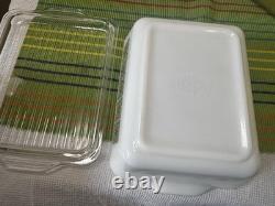 Pyrex 1960s Autumn Floral Verde Refrigerator complete set of 8 Pieces 501-503 B