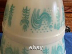 Pyrex 3 pc bowl set 403-02-01 Butterprint excellent cond