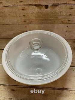 Pyrex 664 Big Bertha 4 Quart Butterfly Gold Casserole + Glass Lid Same Day Ship