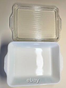 Pyrex AMISH BUTTERPRINT Vintage REFRIGERATOR SET(2)#501, #0502, #0503 + LIDS