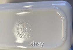 Pyrex AMISH BUTTERPRINT Vintage REFRIGERATOR SET(2)#501, #0502, #0503 + LIDS