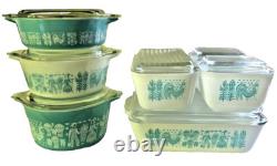 Pyrex Amish Butterprint 14pc lot Casseroles, Refrigerator dishes & lids VGC