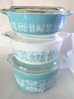 Pyrex Amish Butterprint 14pc lot Casseroles, Refrigerator dishes & lids VGC