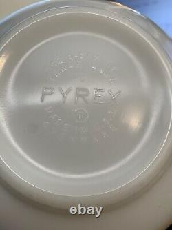 Pyrex Amish Butterprint 4 Piece Cinderella Orange White Mixing Nesting Bowl Set