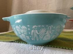 Pyrex Amish Butterprint Cinderella bowls complete set 441-444 (C)