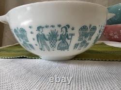 Pyrex Amish Butterprint Cinderella bowls complete set 441-444 (C)