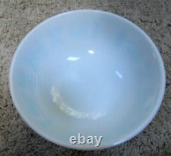 Pyrex Amish Butterprint Turquoise Aqua White Set of 4 Graduated Mixing Bowls MCM