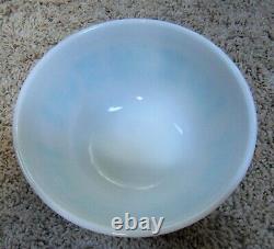 Pyrex Amish Butterprint Turquoise Aqua White Set of 4 Graduated Mixing Bowls MCM