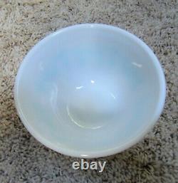 Pyrex Amish Butterprint Turquoise Aqua White Set of 4 Graduated Mixing Bowls MCM